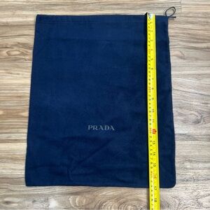 Prada Navy Cotton Dust Bag 17x13 1/2 in